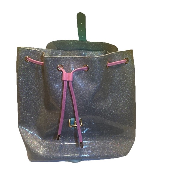 Stoney Clover Lane Flap Backpack Diner Collection Silver Shimmer Rare - Picture 8 of 13